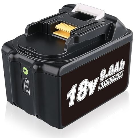 VANTTECH BL1890B Ersatz für Makita Li-ion Akku 18V 9.0Ah BL1890B BL1850B BL1850 BL1860B BL1860 BL1840B BL1840 BL1830 BL1835 BL1845 194204-5 LXT-400 mit LED-Ladeanzeige