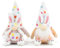 Oikabio Frühlingswichtel, Plüsch, Osterhase, Zwerg, Bauernhaus, rustikales Regal, abgestuftes Tablett, Couchtisch, Dekoration, Urlaubsdekoration für Zuhause, einfache Installation