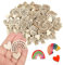 200 Pezzi Centrotavola Battesimo Decorazioni Tavolo Battesimo Coriandoli Legno Coriandoli Boho in Legno Cuore Legno Legno Iridescente Perfetti per Feste Boho Baby Shower Battesimi Compleanni