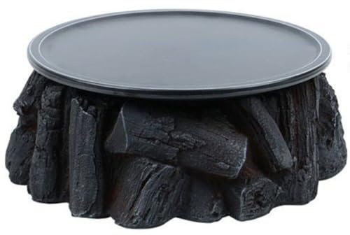 Vulkanische Holzkohle Trockeneis Fleisch Platte Tablett Modellierung Grill Platte Keramik Platte Holzkohle Grill Fleisch Tablett Restaurant Geschirr