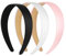 WLLHYF 3 Stück Satin Haarreifen Modisch DIY Breit Rutschfestes Haarreif Verdickte Stirnbänd für Frauen Mädchen Halloween Weihnachten Partys Cosplay Alltagskleidung Auftritte Haarband