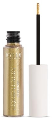 WYCON Cosmetics Liquid Luxury Flüssiger Eyeliner, hohe Präzision, intensiver Effekt und lange Haltbarkeit für einen definierten Look, 02 Gold