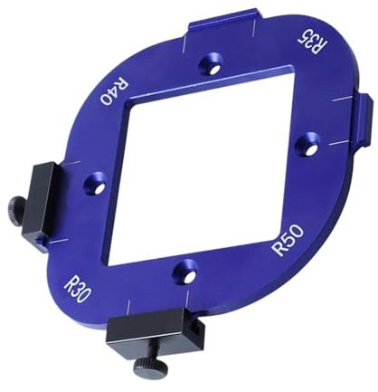 Radius Jig Router Templates, Aluminum Alloy Arc Template, Round Cutting Template, Portable Corner Jig, Portable Corner Radius Positioning Jig for Woodworking, Designed to Help Easily Create Accurate