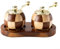 Oniissy Wooden Pepper Grinder Kit, Pepper/Salt Mill, Hand-Operated Spice Grinders Featuring Checkerboard Pattern, For Home Kitchen Use(Two sets+base)