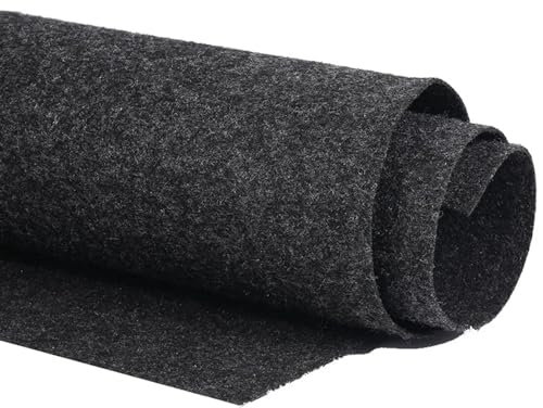 Tela Para Rejilla De Altavoz Altavoz tela tipo parrilla fibra química caja de subwoofer for coche tablero absorbente de sonido ropa manta antisísmica fieltro gris/negro Para Coche Home Cinema(1x0.5m(3