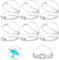 6 Pcs Schnullerbox für Baby,Transparent Schnullerbox,Schnullerbox Tragbar,Schnuller Vorratsbehälter,Schnuller Box Staubdicht,Transparent Staubdicht Box