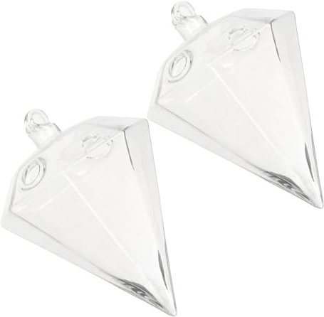 Mikikit 2piezas Jarrones De Transparentes Macetas Colgantes Hidropónicas para Plantas Decoración De Interior para Cocina o Salón