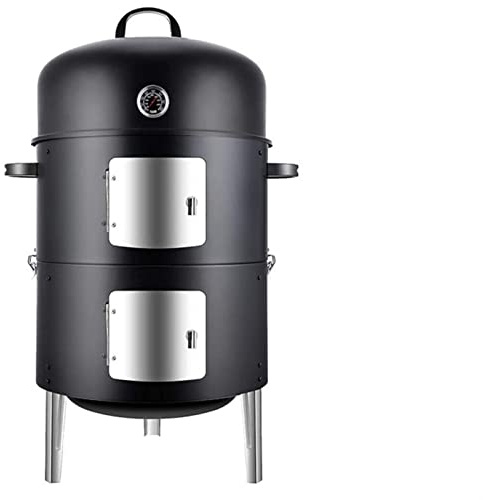 PNAJFUEL Grill Smoker Barbecue 3 In 1 Multifunktions-Holzkohle-Barbecue-3 Grills Für Outdoor-Kochpartysräuchertes Aroma
