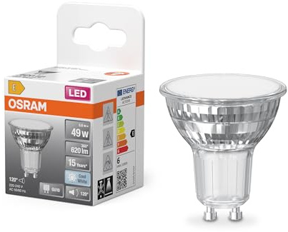 Osram LED Star PAR16 80 120° 4000 K 5,6 W 620 lm | LED Star PAR16 80 120°, LED Lamps, klar, 50 mm dia, 15000 h, 1-Pack