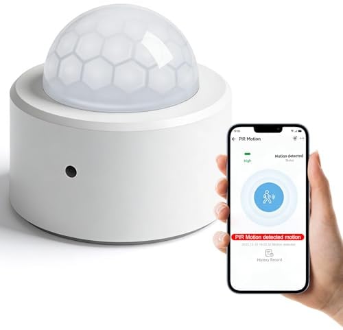 Zigbee Bewegungsmelder: PIR Bewegungssensor, Smart Bewegungsmelders WLAN Alarm für Smart Life/Tuya App, intelligente Sicherheits- und Lichtsteuerungsumgebungen (ZigBee Hub Required)