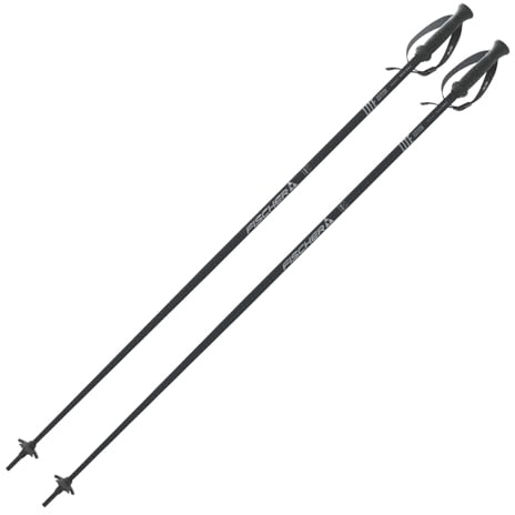 Skistöcke Fischer Lite Edition Alu - Alpin Ski Stöcke - hochwertiger Aluminium Skistock - Allmountain Pistenstock - Unisex - ergonomischer Griff - verstellbare Handschlaufe