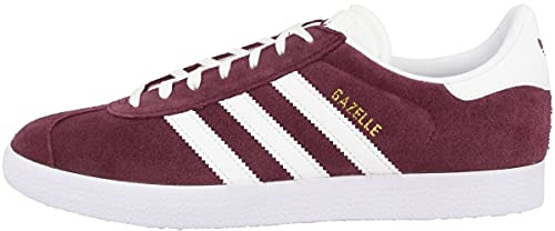adidas Men's Gazelle Sneaker, Red Collegiate Burgundy Ftwr White Gold Met Collegiate Burgundy Ftwr White Gold Met, 11 UK