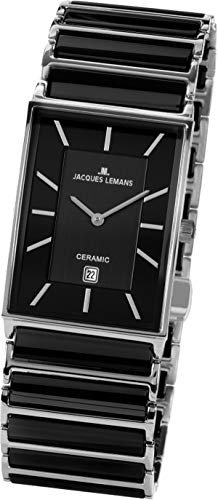 JACQUES LEMANS HerrenArmbanduhr Analog Quarz Edelstahl 1-1593.1A