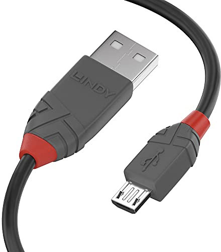 Lindy 36734 Câble USB 2.0 type A vers Micro-B 3 M