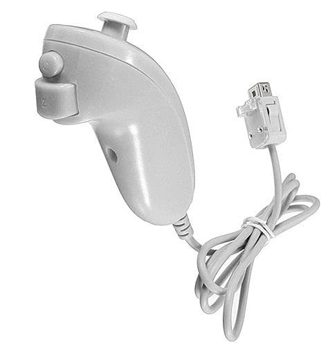 CABLEPELADO Nunchaku | Controlador Nunchuck | Mando Nunchuck | Compatible con Nintendo Wii - Wii U - Wii Mini | Blanco
