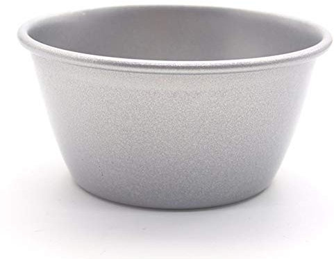 KITITEN Round carbon steel non-stick pudding cup muffin cake mold pudding cup egg tart egg tower integrated