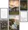Papierschmiede® Mood Poster Set Irland, Bilder Wohnzimmer Deko Schlafzimmer, 2x DIN A4 und 4x DIN A5, Klippen Meer Steine Wald Landschaft Grün - Wandposter ohne Rahmen