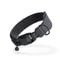 FollowPaw® Hundehalsband aus Kork Leder mit Apple AirTag - GPS Tracker - Peilsender Tasche für kleine, mittlere, große Hunde, L (44-51 cm), AllBlack
