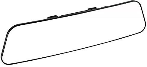 Newruiheng Auto Rückspiegel zum Aufstecken, 305mm Panorama Blendschutz Universal Innenspiegel, Weiß Glas Large Vision Weitwinkel Gebogener Spiegel für Car Auto Boat SUV Van