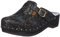 Berkemann Unisex Riemen-Toeffler Holzschuh, Gold/Glamour-Flowers, 40 EU