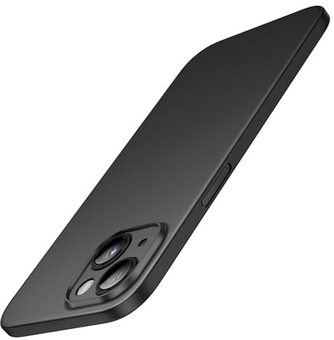JETech Ultra Slim Case for iPhone 14 6.1-Inch, Camera Lens Cover Full Protection, Lightweight Matte Finish PP Hard Minimalist Case, Support Wireless Charging (Black)