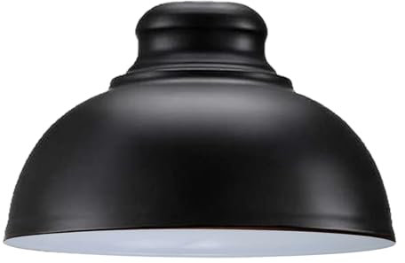 LEDSone Retro-Deckenleuchte, industrielles rustikales Metall, geschwungen, 29cm, einfache Montage, Vintage-Lampenschirme für Hängelampen, Tischlampen, Wandlampen, Schlafzimmer, Küche, Büro, Wohnzimmer