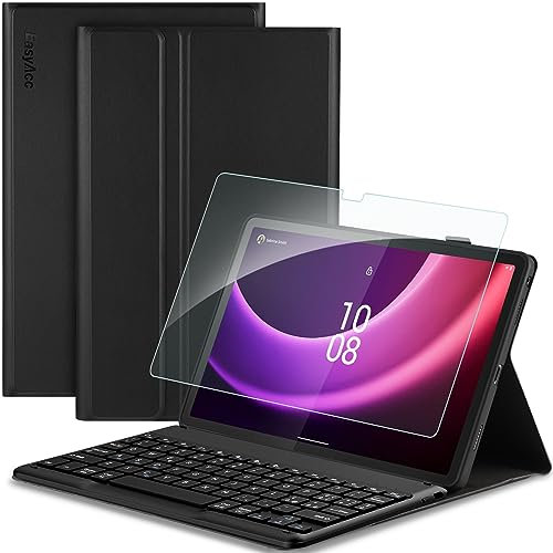EasyAcc Cover Custodia con Tastiera Italiano per Lenovo Tab P11 (2nd Gen) 11.5 pollici TB350FU/TB350XU 2022 con Vetro Temperato, con Rimovibile Senza fili Bluetooth Layout Italiano, Nero
