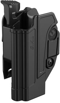 Orpaz C-Series G17 Holster Compatible with Glock 17 OWB Holster - Unisex - Will Secure Your Handgun with a Tactical Appearance (Molle, Links, Aufbewahrung der Stufe II)
