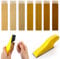 70 Stück Schleifpapier mit Schleifklotz Set, Schleifpapier Holz Schleifblätter Körnung 60/100/150/220/320/600/800 Sandpepier Blatt für Holzhandwerk,9 x 3 mm Handschleifblock für Schleifen und Polieren