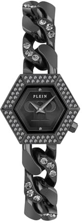 Philipp Plein Damen-Uhren Analog Quarz One Size, Schwarz 32026023