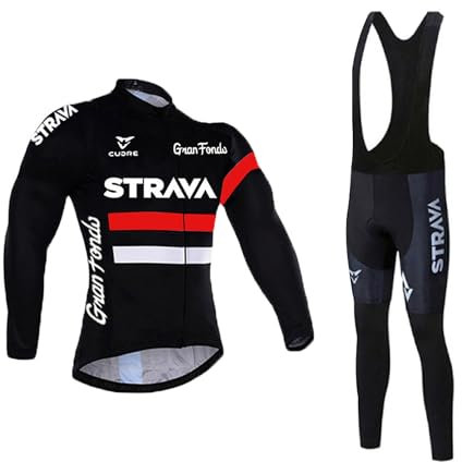 Petorenk Fahrradbekleidung Herren Winter Fleece Windschutzvorrichtungen Fahrradbekleidung Set Langarm+Fahrradhose Mit 3d Silikon Gepolsterten FüR Radfahren Mtb Outdoor (Rot, M)