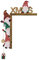 KLOVA Festive Christmas Wall Sign - Santa And Reindeer Theme - Wall Corner Signs - Hanging Decorations - Christmas Decorations For Home Doors Windows