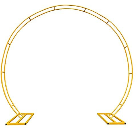 Arbours, Garden Arbours, Metal Garden Arch, Double Pole Ring Flower Gate Prop Wedding Outdoor Background Decoration Flower Stand,260cmx220cm (Rose 320cmx280cm)