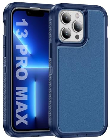Tuvror for iPhone 13 Pro Max Case, Shockproof Dustproof Drop Proof, Military-Grade Protection, Dual Guard Case for iPhone 13 Pro Max (6.7 inch), Blue