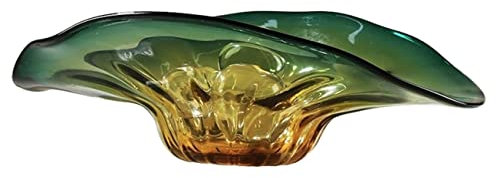 ASHSDI Fruteros de Cocina Modernos Tazón De Frutas De Vidrio Plato De Frutas De Arte Moderno Plato De Frutas Transparente Plato De Dulces En Forma De Abanico Cesta de Frutas