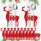 LIMITADA 12 Besteckhalter Weihnachten Filz Bestecktasche Tisch Weihnachtsdeko für Tisch Weihnachtdekoration Filz Besteckhalter Tischdeko Besteckbeutel Besteck Taschen für Tisch Weihnachtsdeko