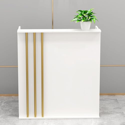 KJHTRED Tresen Bar Theke, Moderne Empfangstheke, Kassentheke, Büro-Empfangstheke, Kleine Empfangstheke für kleine Räume, Moderne Empfangstheke, für Salon Lobby Kasse Büro