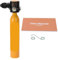 ChengyuWei Mini Bouteille de plongée de 0,5 L avec Pompe, Bouteille de plongée Portable, Bouteille de plongée avec sous-Masque, Mini Bouteille de plongée de 0,5 L, avec jauge (Orange)