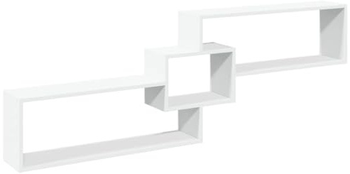 vidaXL Wandschrank 158x18x53 cm Weiß Holzwerkstoff