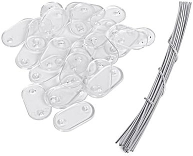 JORON Lot de 78 fixations pour brise-vue - Pinces de fixation en PVC résistant aux intempéries - Kit de fixation pour brise-vue - Transparent