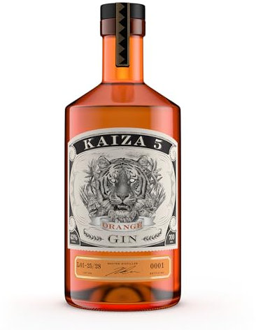KAIZA 5 ORANGE GIN - 0,7 l - 43% | Spritzlebendige Gin-Kreation aus Kapstadt | spritzig – prickelnd – sanft mit Orange, Zitrone und Wacholder