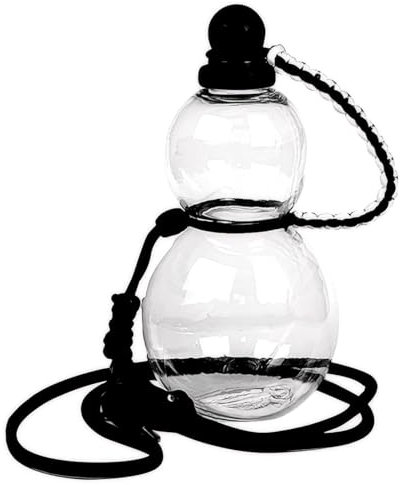 Hmtbet Gourde Wukong, Grande Gourde, Bouteille de vin Anti-Fuite de 900 ML, Gourde d'eau de Style Chinois pour la pêche en Plein air,Clear