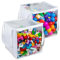 Clear Storage Bags with Zipper, Bath Toy Storage - 2 Pieces Board Game Storage with Clear Zipper Storage Bags, Play Storage