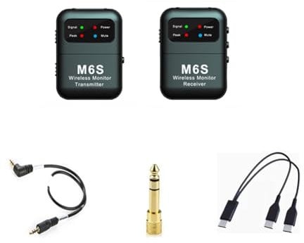 yasoe 2.4G Wireless in Ear Monitor System Wireless IEM with Transmitter Receiver Automatic Pairing Professional in Ear Monitor
