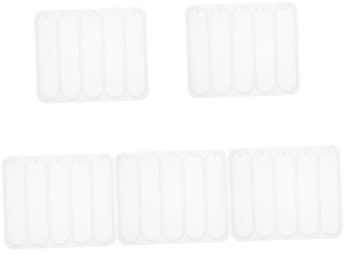 Lurrose 5 Stück Kristall Lesezeichenform Epoxid Lesezeichen Harzformen Silikon Rechteckige Silikonformen Silikon Rechteckige Silikonformen Für Harz DIY Bastelform Lesezeichen