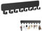 POHOVE Schlüsselbrett mit 8 Haken, Schlüsselbrett Ohne Bohren, Selbstklebend Schlüsselhalter Wand, Schlüsselhalter für Wandhaken Dekor(COLOR:Schwarz)