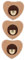 Hemobllo 3pcs Door Hanging Decor Wooden Door Chime Magnetic Doorbell for Home Office Unique Sound