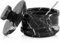 Radicaln Cave à sel en marbre avec couvercle 8,9 cm - Noir zébré - Récipient pour assaisonnement et pots à épices - Support de sel en pierre pour comptoir, pot à épices