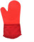 Wärmeisolierte Handschuhe für sicheres Kochen, für den Einsatz in Öfen und Herden (rot einzeln)