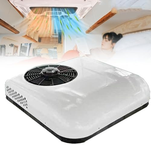 ZHJOPP Aire Acondicionado RV, Aire Acondicionado Todo en Uno para Techo de RV, Aire Acondicionado RV 12V/24V, Techo Eléctrico Universal para Camiones RV, Nautico, Autocaravana ()